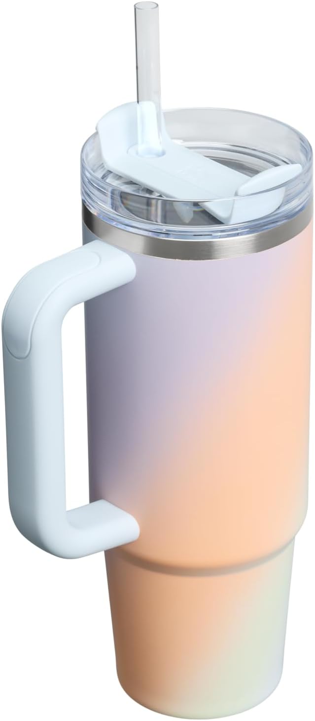 STANLEY 30 oz Quencher H2.0 FlowState™ Tumbler - Sunrise Spiral Design for Ultimate Hydration