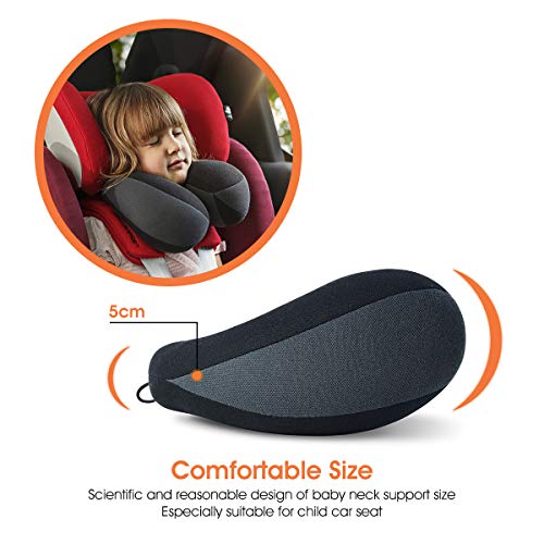 Kids Travel Neck Pillow - U-Shape Chin Support for Car & Plane