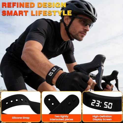 Silent Vibrating Alarm Clock Wristband for Deep Sleepers - Digital Watch
