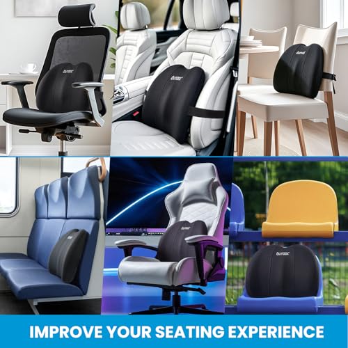 Ergonomic Lumbar Support Pillow for Office Chair - Memory Foam
