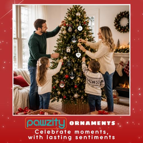 Family of 3 Christmas Ornament - First Christmas for New Mom & Dad - Pawzity