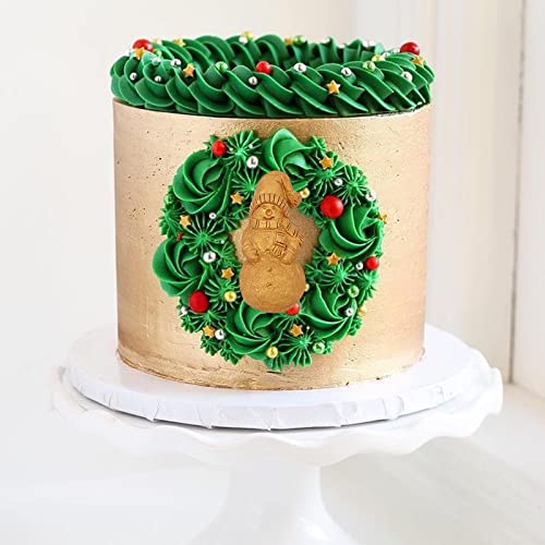 Christmas Silicone Fondant Molds 2 Pcs Santa Snowflake Reindeer Cake Decorations