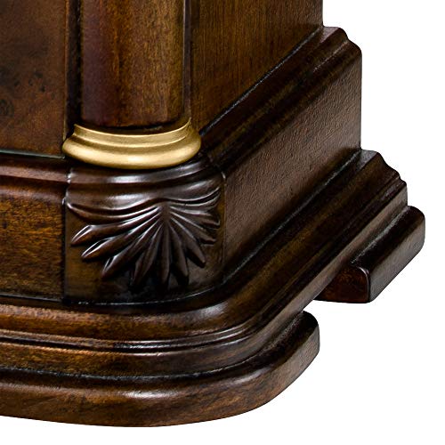 Vanderbilt Mantel Clock with Harmonic Chimes and Warm Walnut Finish