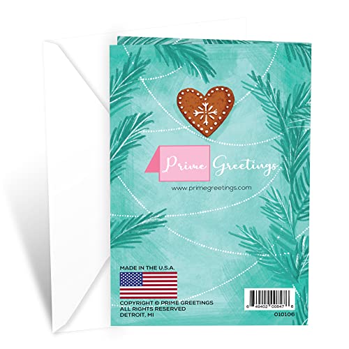 Christmas Card for Mom - Eco-Friendly 5x7 Greeting Card with Premium Envelope