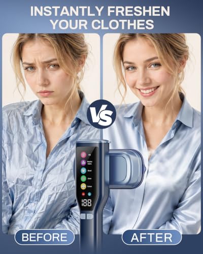 2-in-1 Portable Travel Garment Steamer and Steam Iron, 1200W Handheld