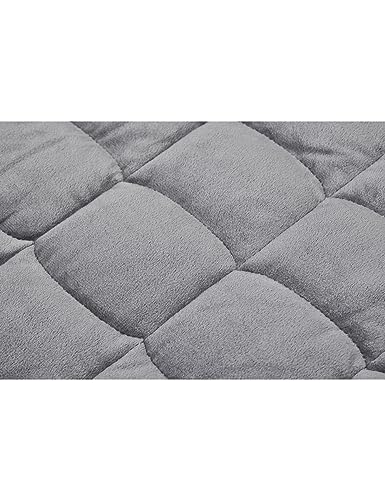 Weighted Lap Blanket 7lbs - Ultra-Soft Crystal Velvet Travel Blanket