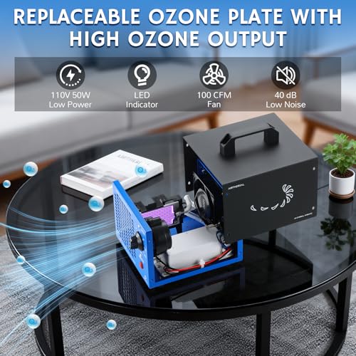 High Capacity Ozone Generator 2000 Sq Ft Air Purifier and Odor Eliminator