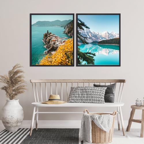 Giftgarden 20x24 Black Textured Metal Frame Poster - 24x20 Wall Display, Single