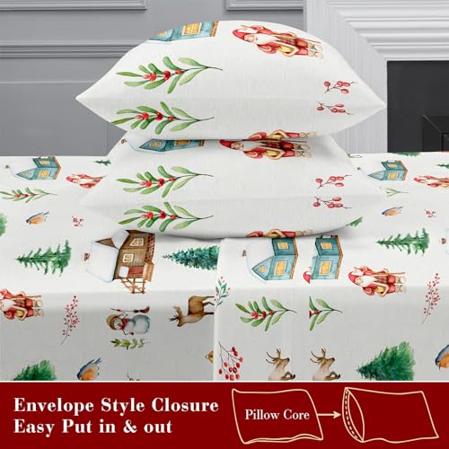 YIYEA Winter Twin Sheets Set 3pc 1800TC Double Brushed Microfiber Extra Soft Deep Pocket