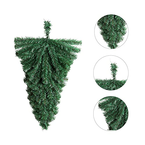 18-inch Artificial Christmas Teardrop Swag, Faux Pine Needle Door Decor