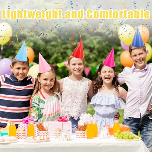 Party Cone Hats for Adults and Kids - Bulk Birthday Headwear Supplies