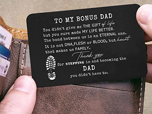 FYSIA You Didn't Give Me the Gift of Life Wallet Card for Stepdad - Father’s Day Gift (Variation 9-You Didn't Give Me the Gift of)