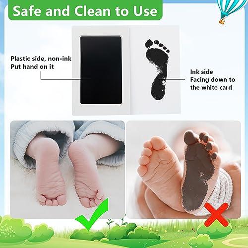 Clean-Touch Inkless Hand and Footprint Kit - 6 Ink Pads & 12 Cards