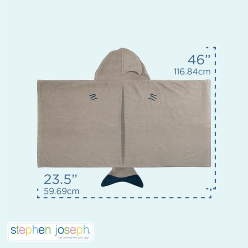 Stephen Joseph, Kids Hooded Bath Beach Towel, Girls and Boys Towel, Swim Pool Cover Up Super Absorbent Cute Characters, Dino Pirate