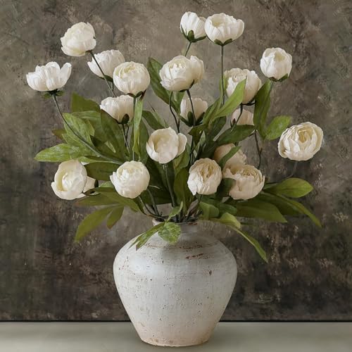 6 Pcs 27" Faux Silk Peony Artificial Flowers for DIY Bouquets