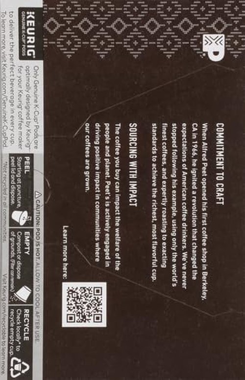 Peet's Coffee K-Cup Pack Colombia Luminosa, 10ct