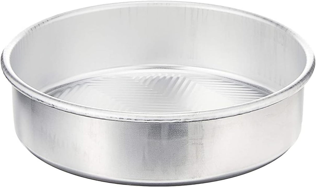 Nordic Ware 9-Inch Round Cake Pan Set - Durable Nonstick Bakeware | 2-Pack, Natural Finish