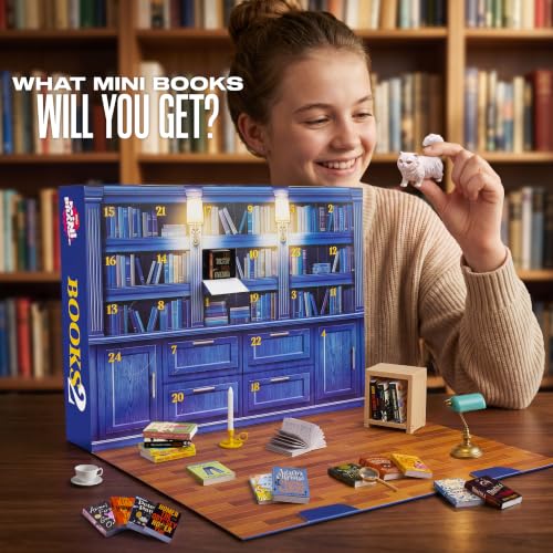Miniature Book Advent Calendar - 24 Days Countdown with 18 Mini Books