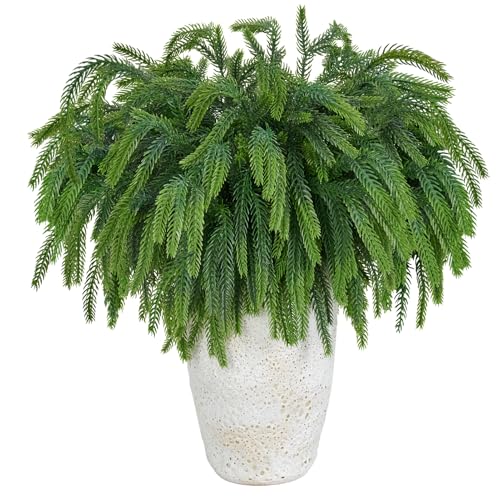 22PCS Christmas Norfolk Pine Branches & Pine Cone Stems - Variation 22