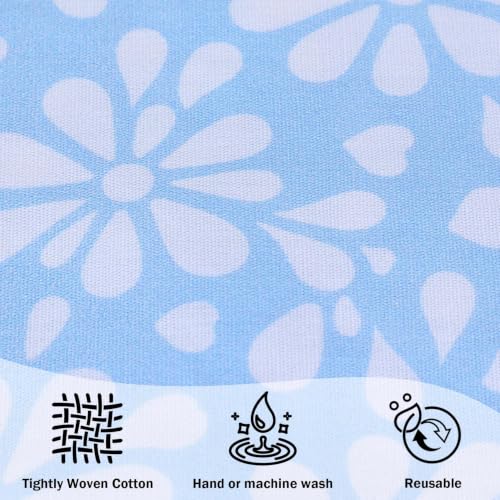 2-Piece Cotton Tortilla Warmer Wrap - Double Layer Roti & Chapati Keeper