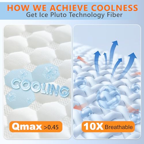 Adjustable Cooling Memory Foam Pillows - Set of 2, Queen Size