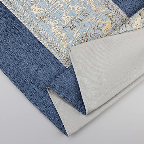 AMBERIS Chenille Bed Runner - Decorative Bed Scarf for Home & Hotel