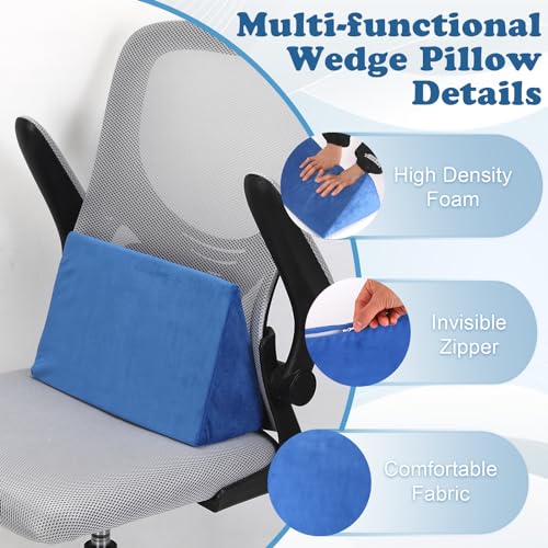 Compact Wedge Pillow for Pain Relief and Positioning Support