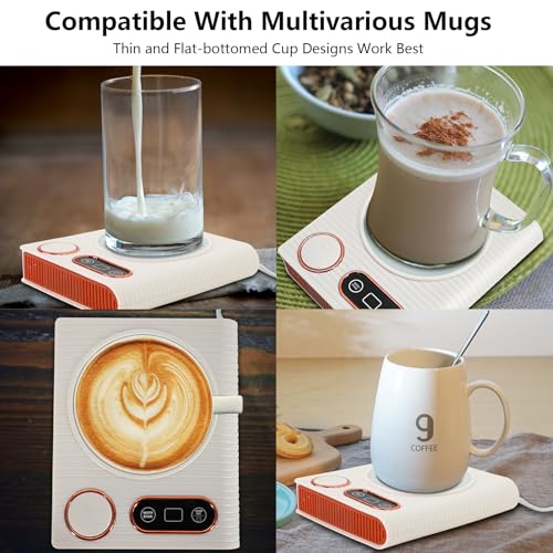 2-in-1 Coffee Mug Warmer and Candle Warmer with Auto Shut-Off - 100W Desk Heater