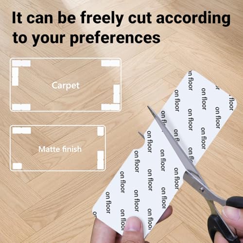 24-Pack Reusable Rug Grippers - Anti-Slip Rug Pads for Hardwood Floors
