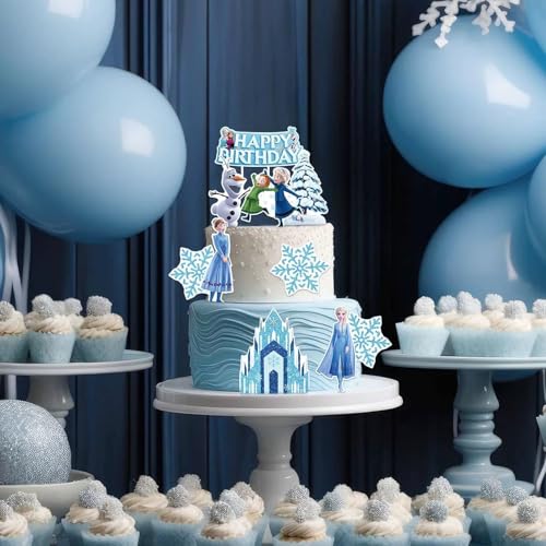 10-Piece Anime Birthday Cake Topper Set - Decorative Party Cake Picks