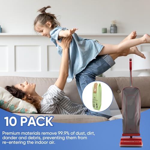 10-Pack Type CC Upright Vacuum Cleaner Replacement Dust Bags