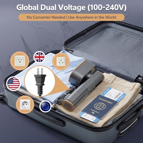 Dual Voltage Portable Travel Steamer and Handheld Garment Iron