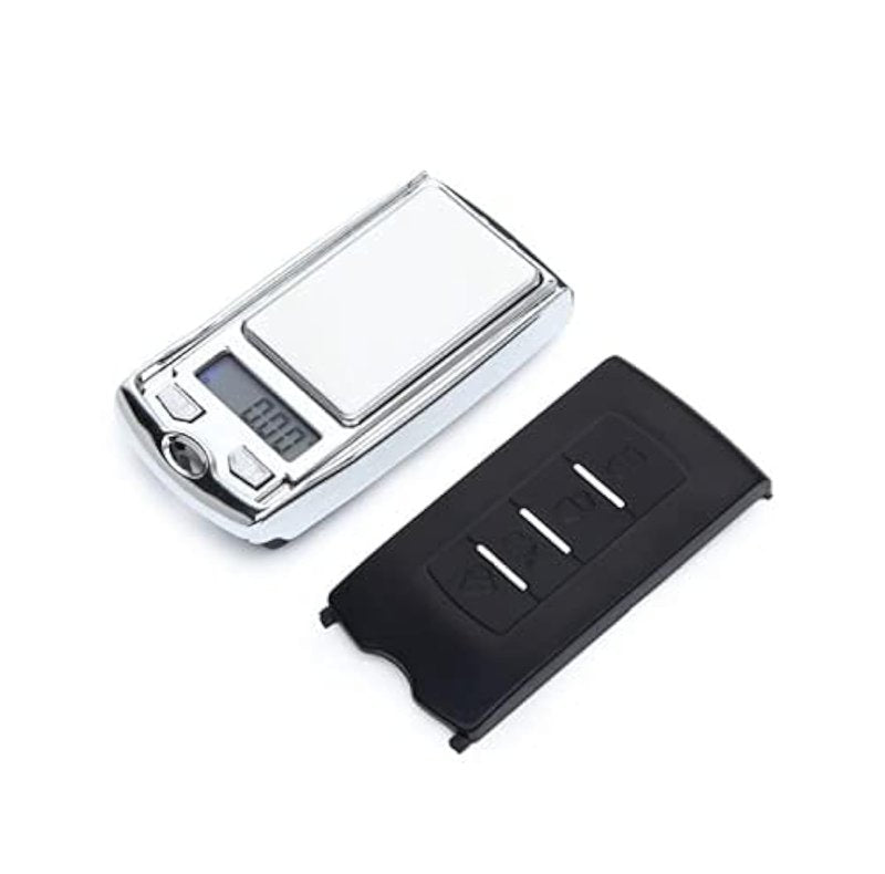 2 Pack 0.01g/200g Mini Car Key LCD Digital Balance Weight Pocket Jewelry Diamond Herb Food Scale Multi-Function Car Key Shape Electronic Scale