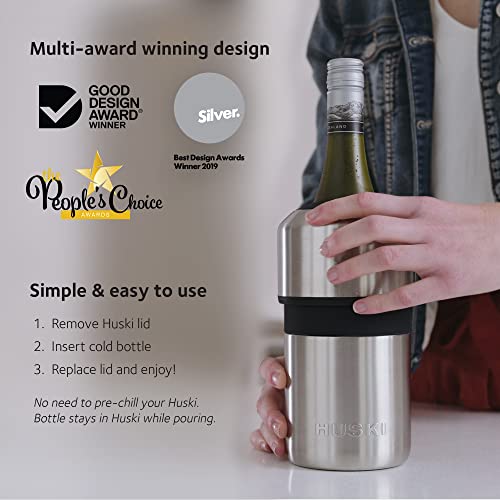 Iceless Stainless Steel Wine Chiller - Vacuum Insulated Bottle Cooler