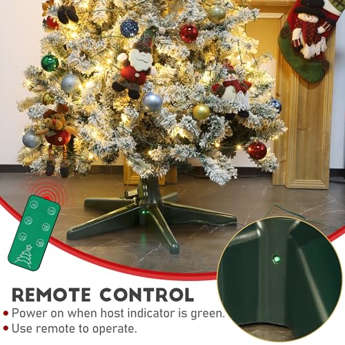 Blissun 360° Rotating Christmas Tree Stand with Remote Control, 7.5ft Fit, 23.8 Inch