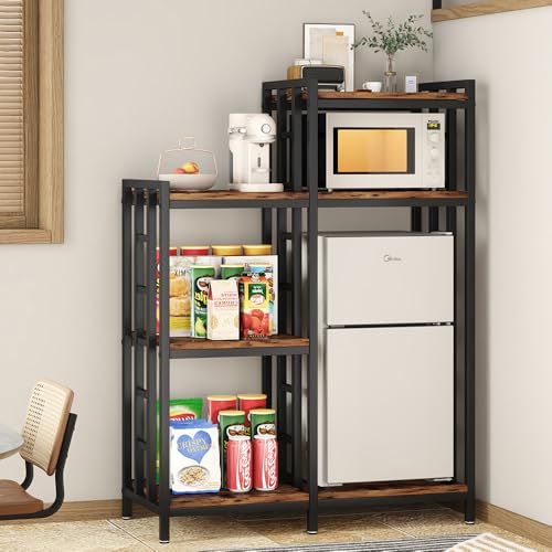 6-Tier Kitchen Baker's Rack with Adjustable Shelves for Microwave & Storage