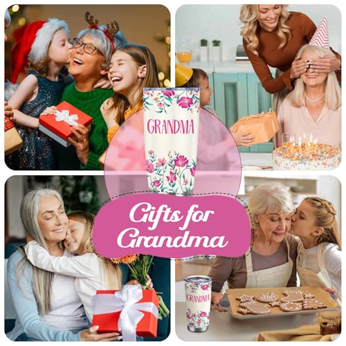 LSDY Grandma Gifts Stainless Steel Tumbler 20oz for Mother's Day Birthday Christmas