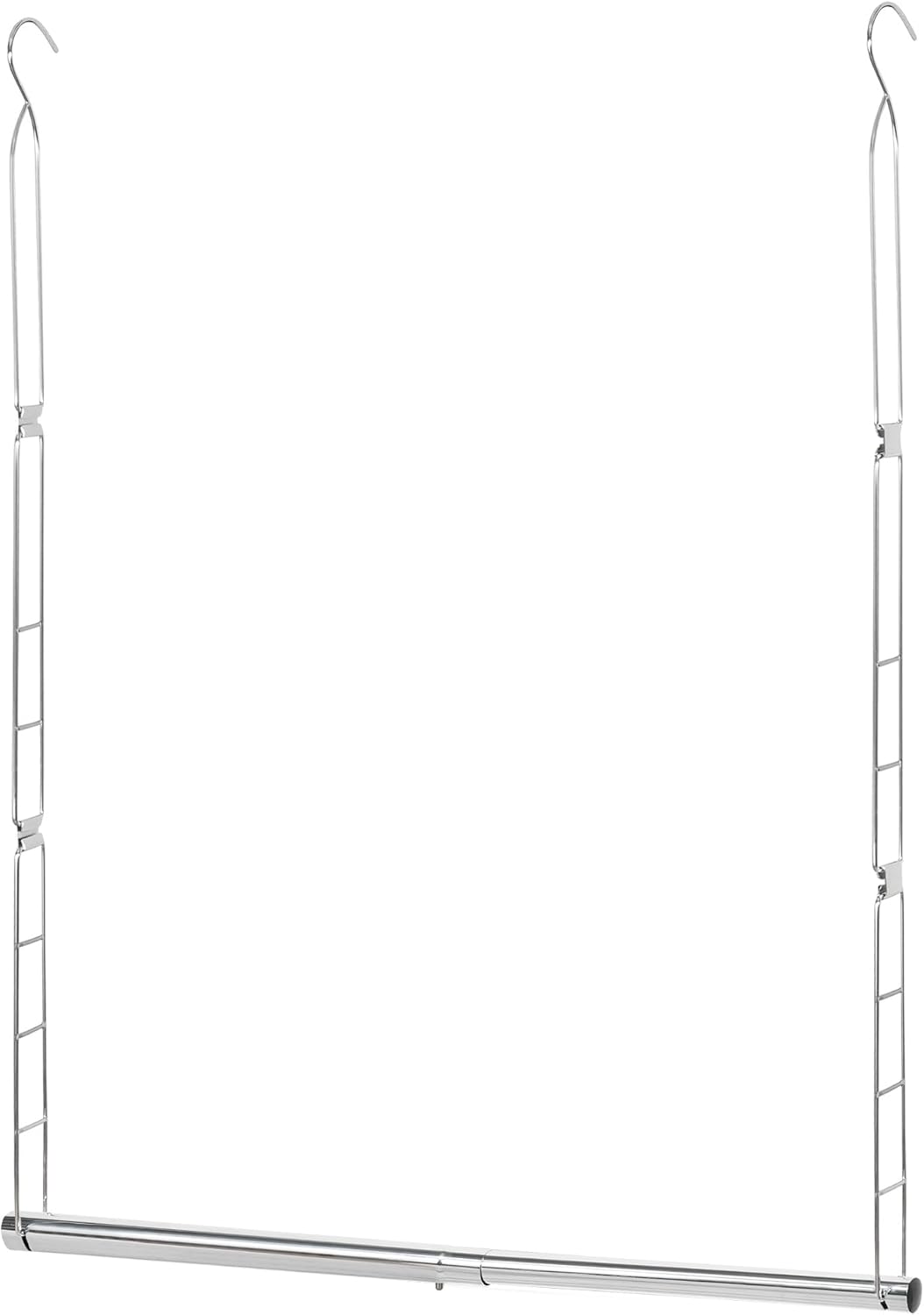 Storage Maniac Adjustable Closet Rod - Space-Saving Hanging Organizer for Clothes - Chrome Finish, 1 Pack