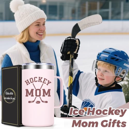 Hockey Mom Gifts 20oz Insulated Coffee Mug - Ice Hockey Mom Variation