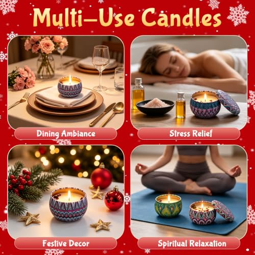 24-Day Scented Candle Advent Calendar – 100% Natural Soy Wax Countdown Set