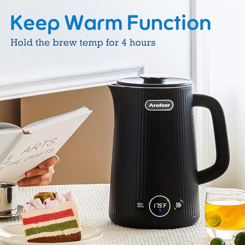 1.7L Stainless Steel Electric Kettle with Temperature Control and LED Display