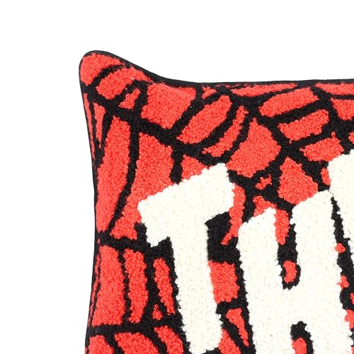Jay Franco Spiderman Red Needlepoint Decorative Pillow 15 Inch Kids Plush Cushion
