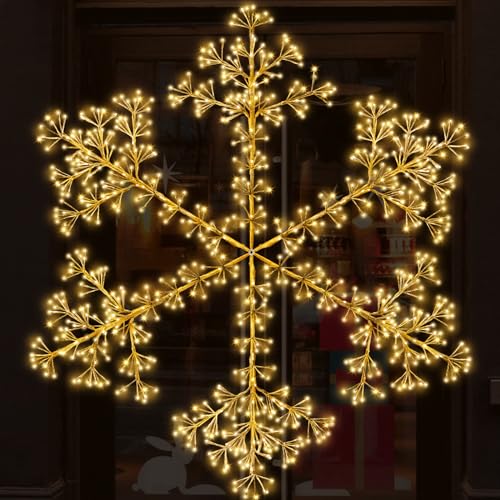 Unlemoni 59" Snowflake Light with 864 LED - Window/Outdoor Christmas Decoration (Variation: 59 inch)