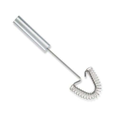 Rada Cutlery Handi-Stir Whisk (R117), 2.5" x 2.75" Stainless Steel Spring Face, Made in USA, Silver Handle