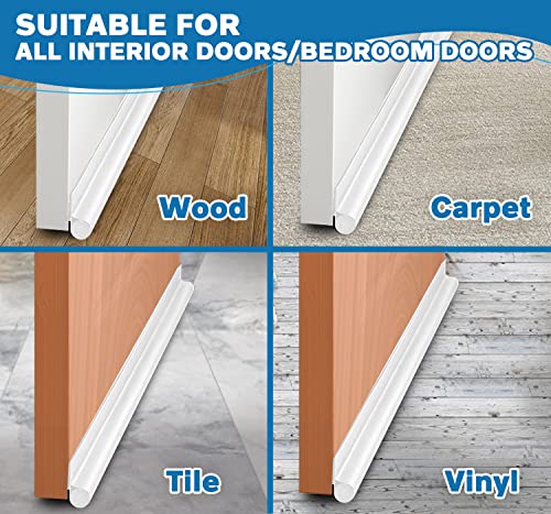 Under Door Draft Stopper 36 Inch - Insulated Door Sweep & Draft Blocker