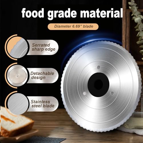 6.69-Inch Stainless Steel Serrated Bread Slicer Replacement Blade