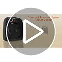 Electric Indoor Space Heater with Adjustable Thermostat and Fan Forced Heating