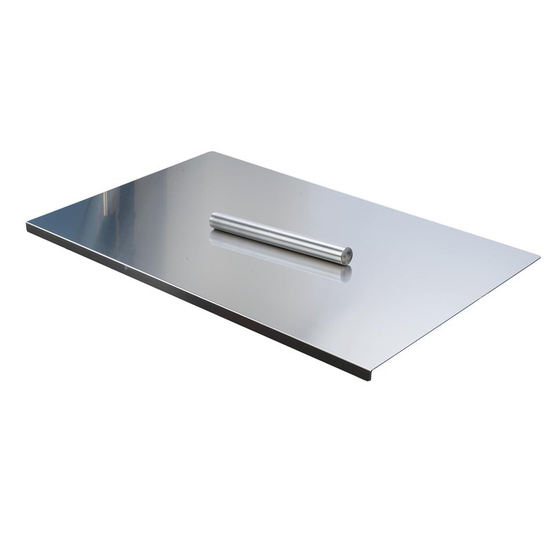 usego 304 Stainless Steel Cutting Board Large Chopping Board with Lip 31.5"x19.69" Heavy Duty Cutting Board with A Rolling Pin Pastry Board for Meat Fruits Vegetables Baking,80x50cm