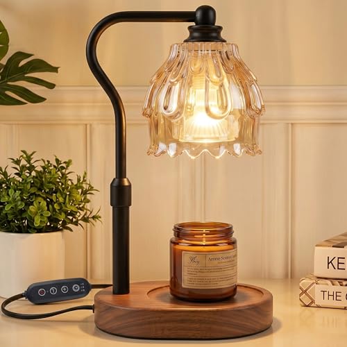 Candle Warmer Lamp with Timer & Remote Control - Dimmable Fragrance Diffuser