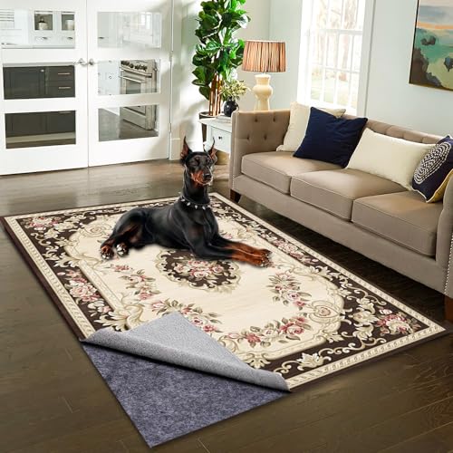 Waterproof Non-Slip Rug Pad 8x10 - Durable Felt Floor Protection for Rugs